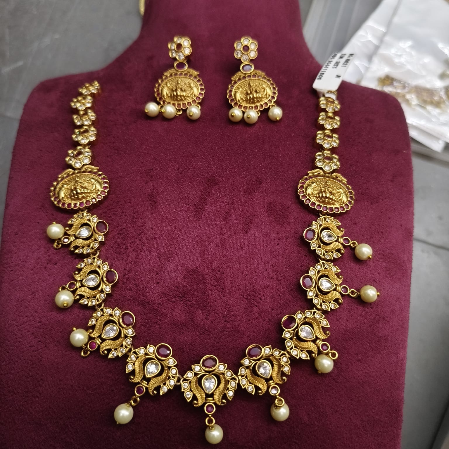 Lakshmi Devi Coin Necklace
