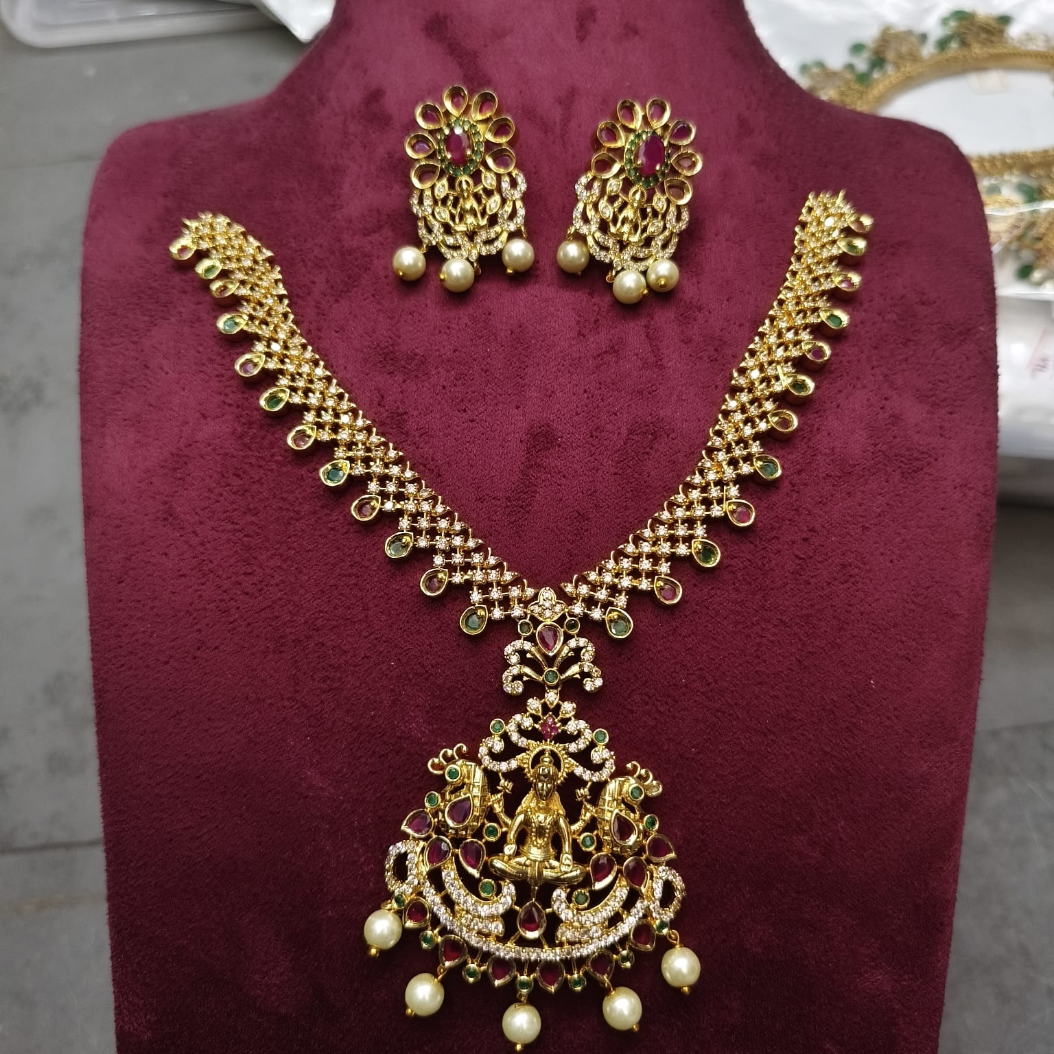 Mahalakshmi Temple Necklace